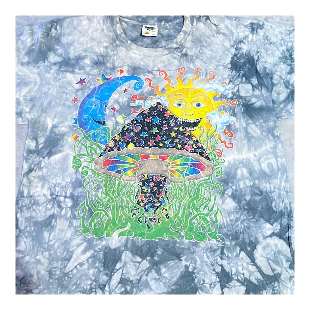 The Mountain Shirt Mens XXL Tie Dye Mushroom Sun Moon Psychedelic Tee Skater Y2K